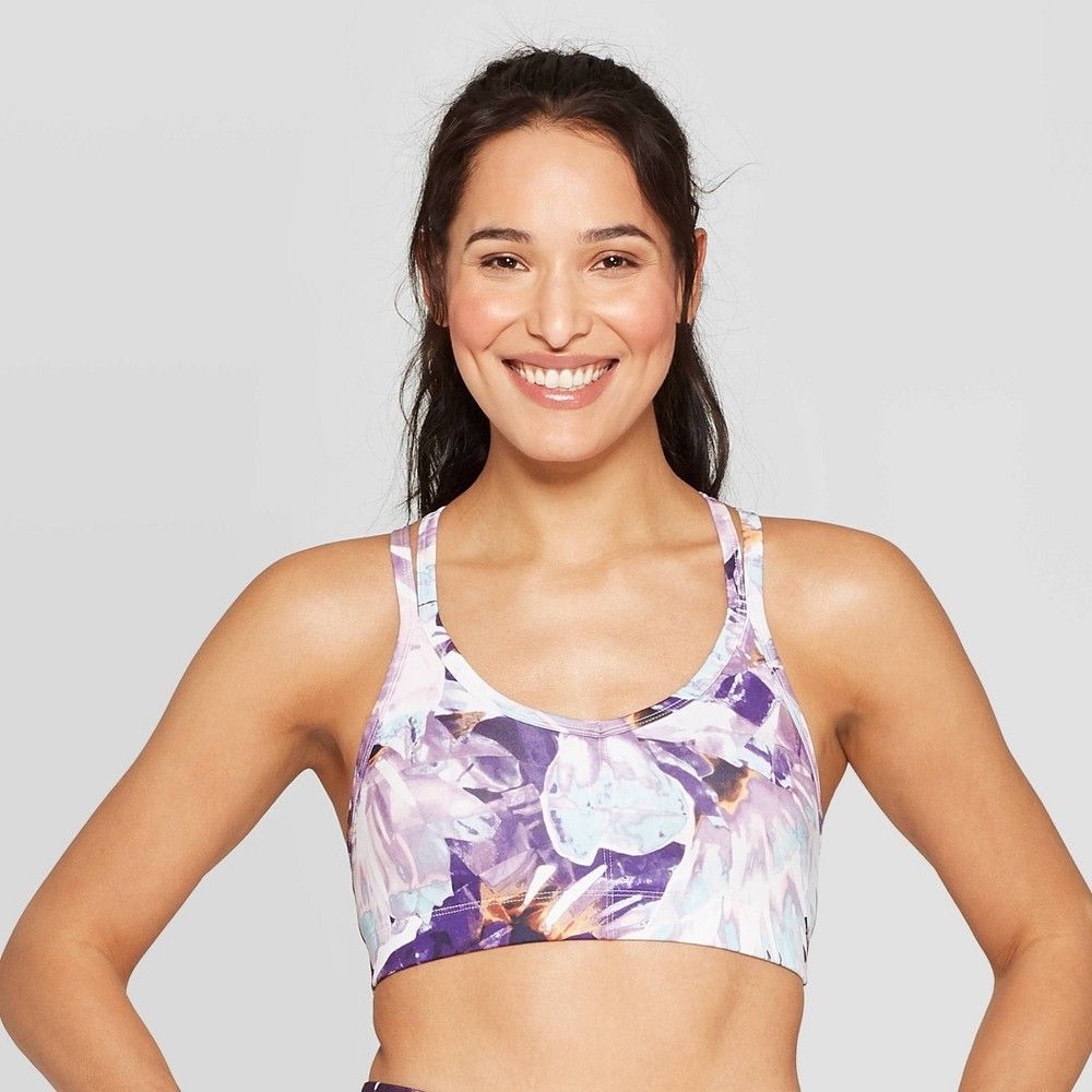 C9 by Champion White Floral Sports Bra